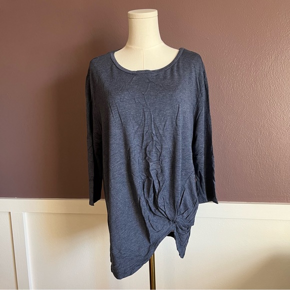 Tops - Cupio Blush Soft and Slinky Knot Front Tunic